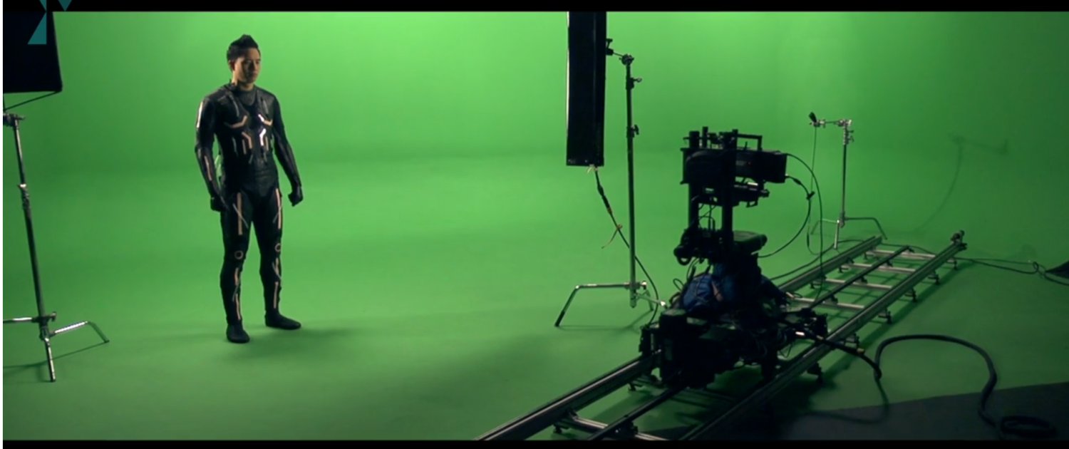 Green screen and lots of VFX