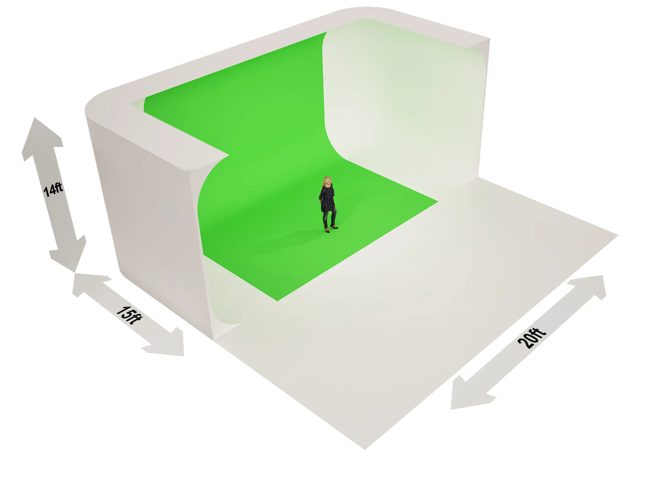 Green screen studio